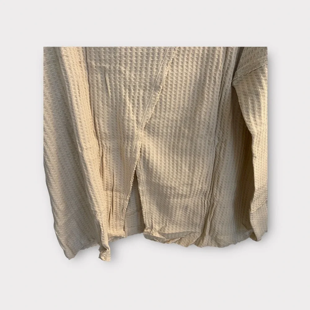 Free People Stone Cold Juicy Long Sleeve Thermal S Cowl‎ Neck Shirt Sz M - Picture 4 of 10